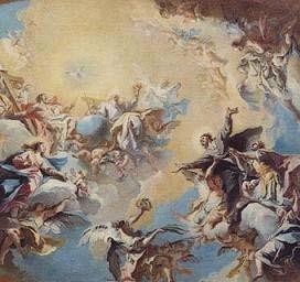 Carlo Innocenzo Carlone The Glorification of St Felix and St Adauctus. Sweden oil painting art